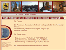 Tablet Screenshot of pension-am-bismarckturm.de